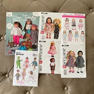 18 in doll patterns bundle